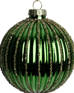 Intratuin kerstbal Maynooth groen D 8 cm