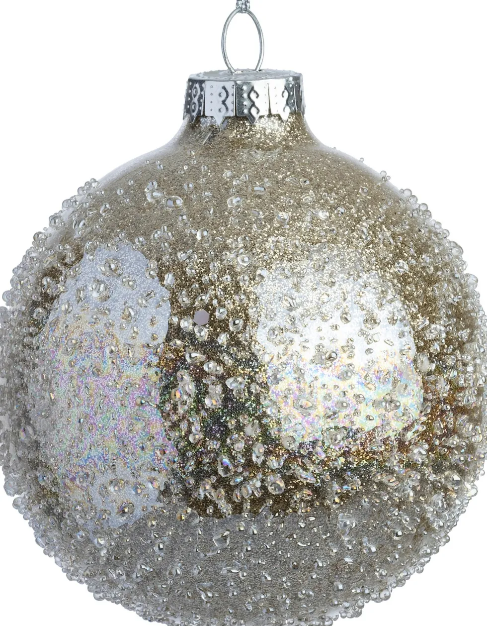 Intratuin kerstbal Melrose crème D 10 cm