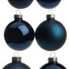 Intratuin kerstbal mix blauw D 5 / 6 / 7 cm 42 stuks