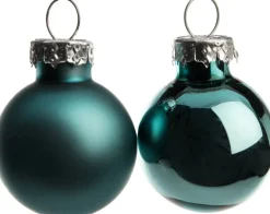 Intratuin kerstbal mix blauw D 2,5 cm 24 stuks