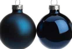 Intratuin kerstbal mix blauw D 5 cm 12 stuks