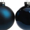 Intratuin kerstbal mix blauw D 7 cm 8 stuks