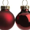 Intratuin kerstbal mix donkerrood D 2,5 cm 24 stuks