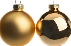 Intratuin kerstbal mix donkerroze D 5 cm 12 stuks
