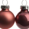 Intratuin kerstbal mix donkerroze D 2,5 cm 24 stuks