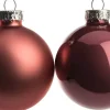 Intratuin kerstbal mix donkerroze D 6 cm 10 stuks