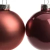 Intratuin kerstbal mix donkerroze D 7 cm 8 stuks
