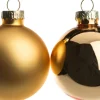 Intratuin kerstbal mix goud D 5 cm 12 stuks