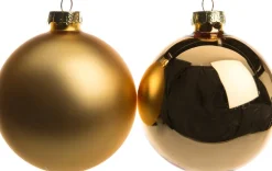 Intratuin kerstbal mix goud D 8 cm 6 stuks