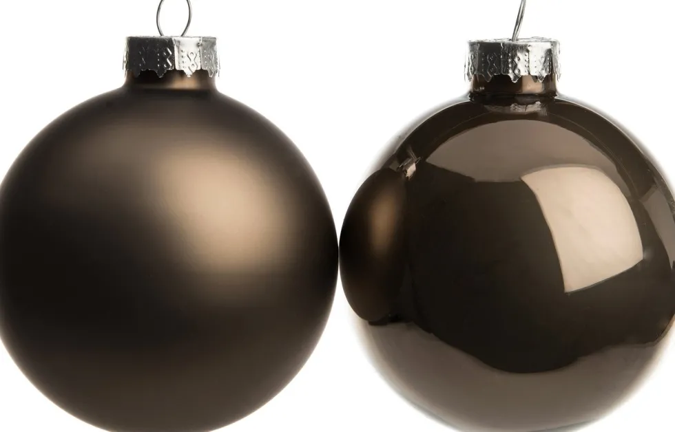 Intratuin kerstbal mix grijs D 7 cm 8 stuks