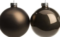 Intratuin kerstbal mix grijs D 8 cm 6 stuks