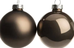 Intratuin kerstbal mix grijs D 6 cm 10 stuks
