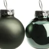 Intratuin kerstbal mix groen D 2,5 cm 24 stuks