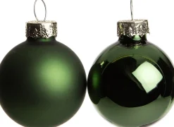 Intratuin kerstbal mix groen D 6 cm 10 stuks
