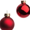 Intratuin kerstbal mix kerstrood D 3,5 cm 16 stuks