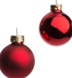 Intratuin kerstbal mix kerstrood D 3,5 cm 16 stuks