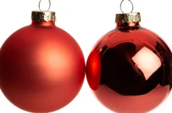 Intratuin kerstbal mix lava D 6,7 cm 8 stuks
