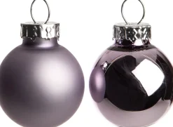 Intratuin kerstbal mix lila D 2,5 cm 24 stuks