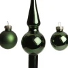 Intratuin kerstbal mix met piek Glenn groen D 3,5 cm 11 stuks