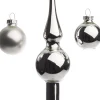 Intratuin kerstbal mix met piek Glenn zilver D 3,5 cm 11 stuks