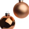 Intratuin kerstbal mix oranje D 8 H 8,5 cm 6 stuks