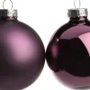 Intratuin kerstbal mix paars D 6 cm 10 stuks