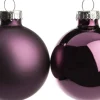 Intratuin kerstbal mix paars D 5 cm 12 stuks