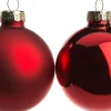 Intratuin kerstbal mix rood D 6 cm 10 stuks