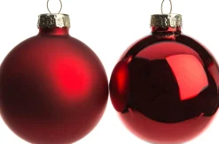 Intratuin kerstbal mix rood D 6 cm 10 stuks