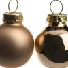 Intratuin kerstbal mix taupe D 2,5 cm 24 stuks