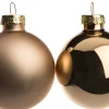 Intratuin kerstbal mix taupe D 5 cm 12 stuks