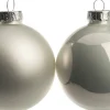 Intratuin kerstbal mix wit D 7 cm 8 stuks
