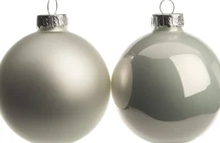 Intratuin kerstbal mix wit D 7 cm 8 stuks