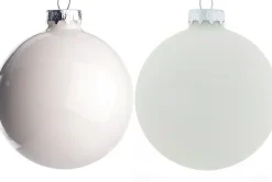 Intratuin kerstbal mix wolkenwit D 2,5 cm 24 stuks