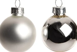 Intratuin kerstbal mix zilver D 3,5 cm 16 stuks