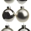 Intratuin kerstbal mix zilver D 5 / 6 / 7 cm 42 stuks