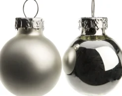 Intratuin kerstbal mix zilver D 2,5 cm 24 stuks