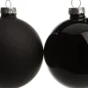 Intratuin kerstbal mix zwart D 8 cm 6 stuks