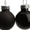 Intratuin kerstbal mix zwart D 2,5 cm 24 stuks