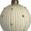 Intratuin kerstbal Moate wit D 8 cm