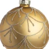 Intratuin kerstbal Moby goud mat krul D 8 cm