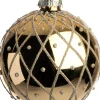Intratuin kerstbal Moby goud glanzend ruit D 8 cm