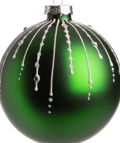 Intratuin kerstbal Montfrin groen D 8 cm