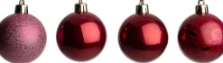 Intratuin kerstbal Montrose paars D 3 cm 24 stuks