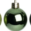 Intratuin kerstbal Montrose groen D 8 cm 6 stuks