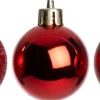 Intratuin kerstbal Montrose rood D 8 cm 6 stuks