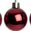 Intratuin kerstbal Montrose paars D 8 cm 6 stuks