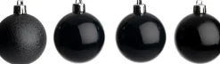 Intratuin kerstbal Montrose zwart D 3 cm 24 stuks