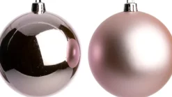 Intratuin kerstbal Montrose roze D 10 cm 4 stuks