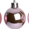 Intratuin kerstbal Montrose roze D 8 cm 6 stuks